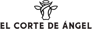Logo featuring a flower design above the text El Corte de Ángel in bold black letters.