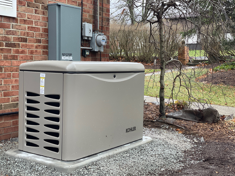 Professional generator installation