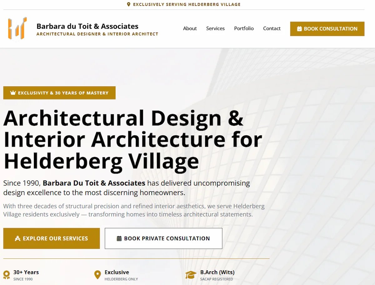 Touch Base Consulting Landing Page - AI-driven local marketing website