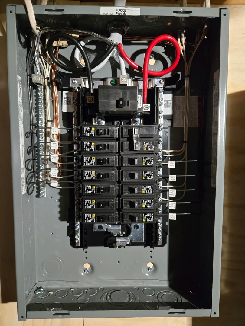 Completed electrical project