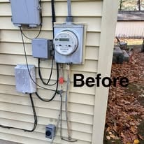 Outdoor service before replacement