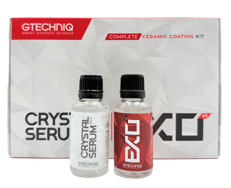 EXO V5 Ceramic Coating Products displayed showing the professional-grade coating system