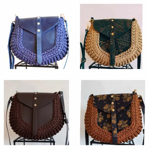 Listonoszki - torebki ręcznie szydełkowane