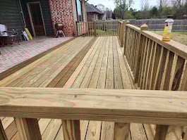 Professional deck construction by Reed Enterprise Mississippi