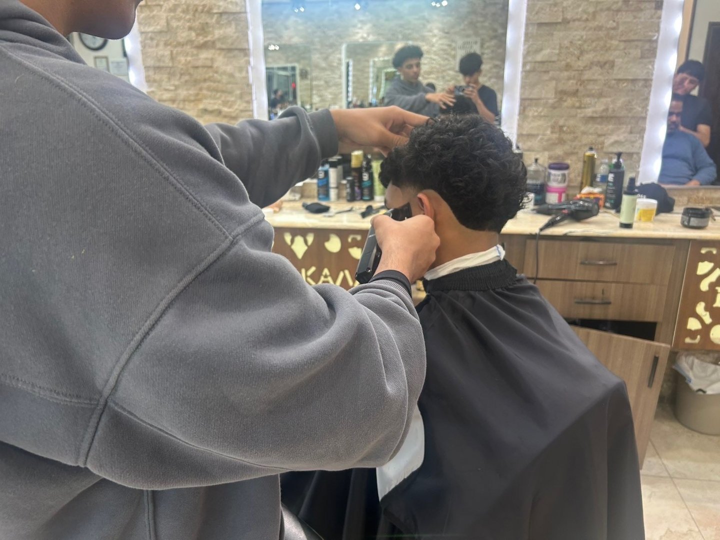 Professional barber background