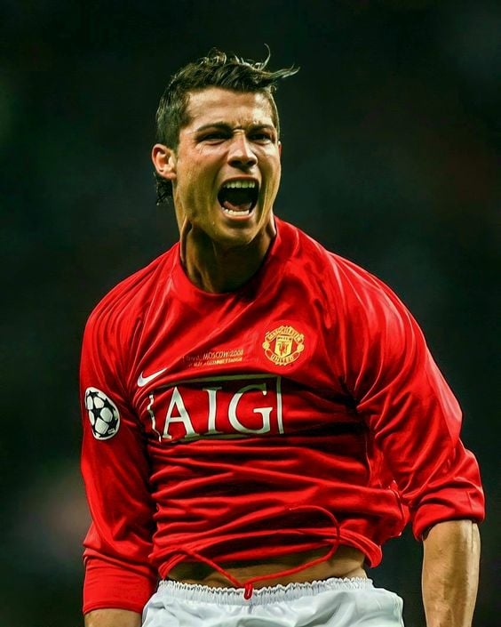 Manchester United 07/08 Local Manga Larga Back