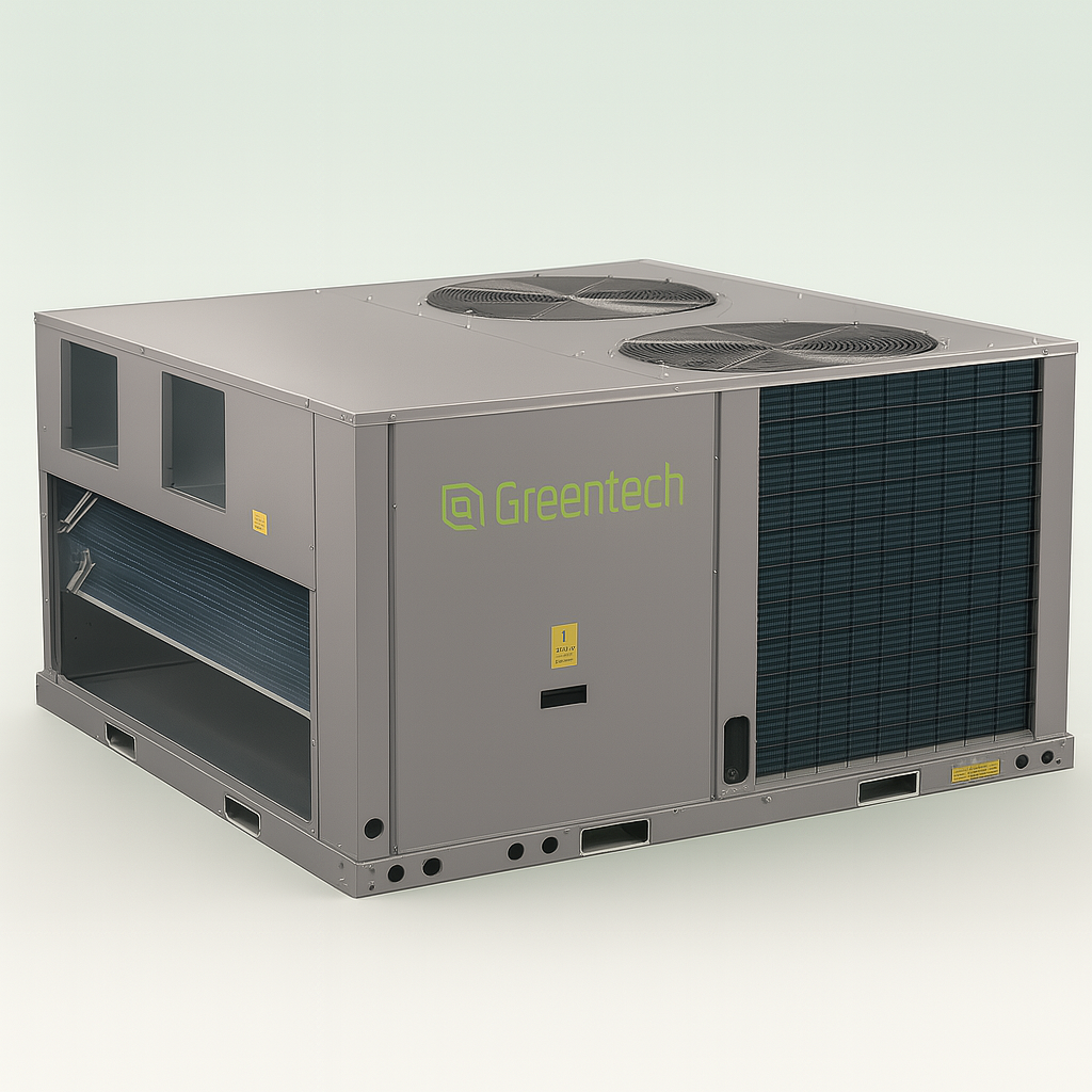 Greentech rooftop HVAC heat pump system unit