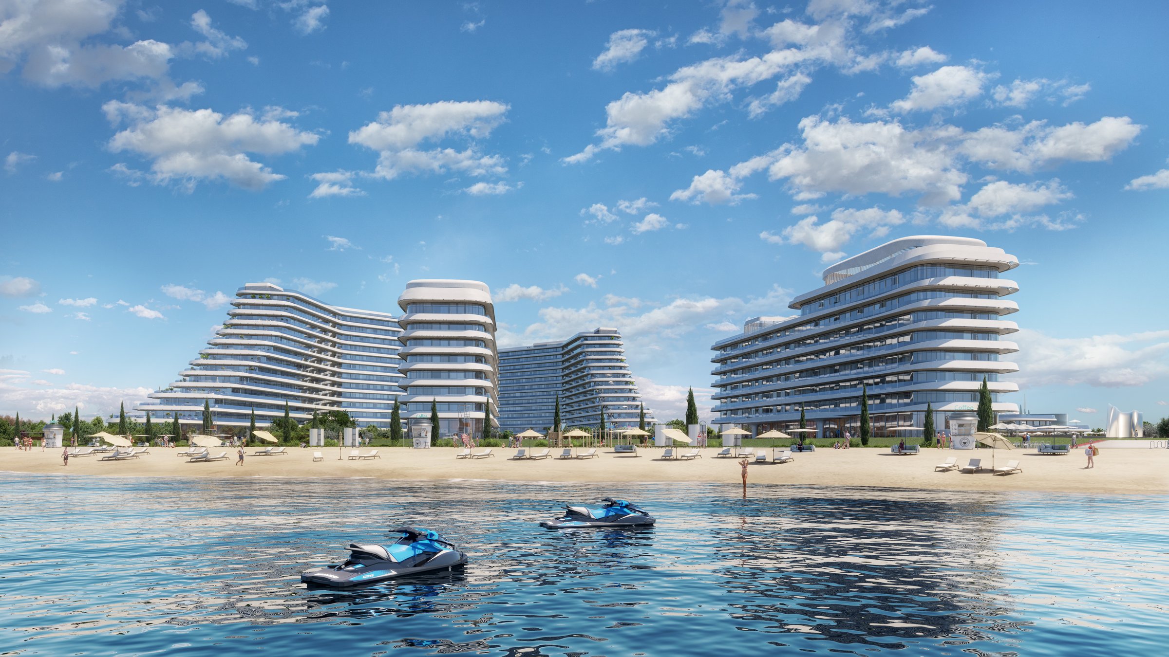 TEMPO Resort - видовые балконы на море (день)