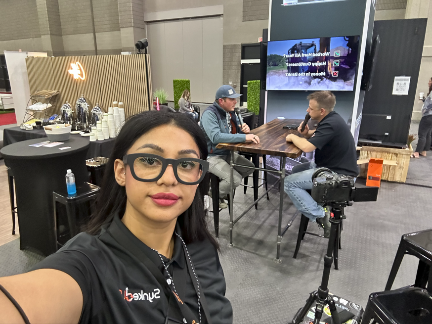 Recording at Tradeshow