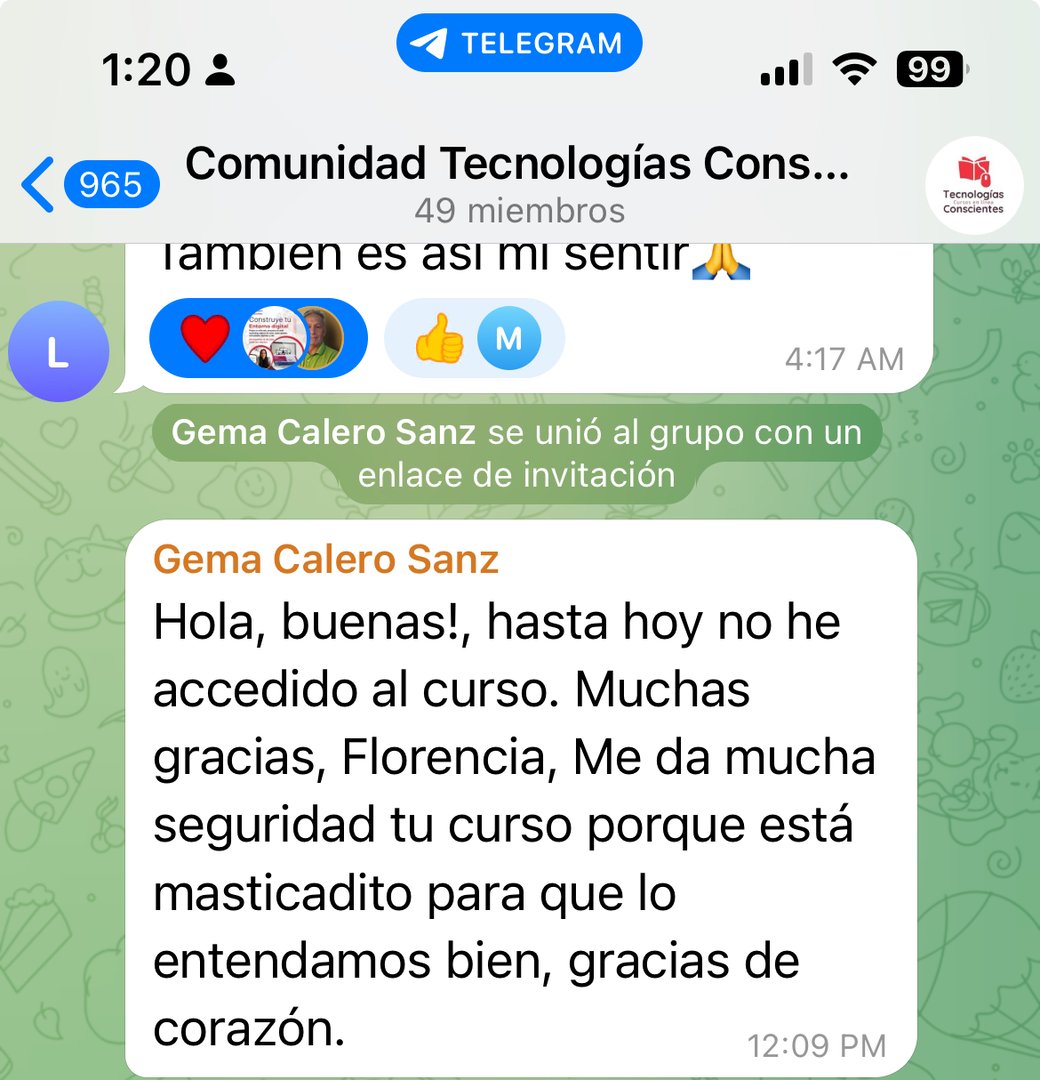 Testimonio de estudiante sobre la masterclass de carruseles de Instagram