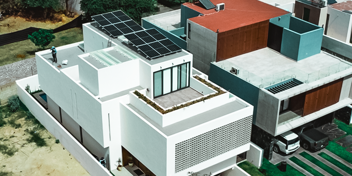 Solar panels installed in the green forest, clean alternative energy concept, sustainable energy, environment, solar power, generator