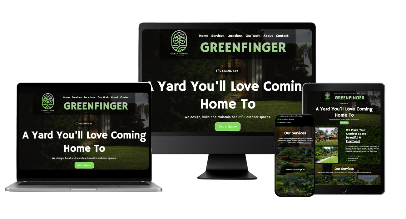 Website project screenshot