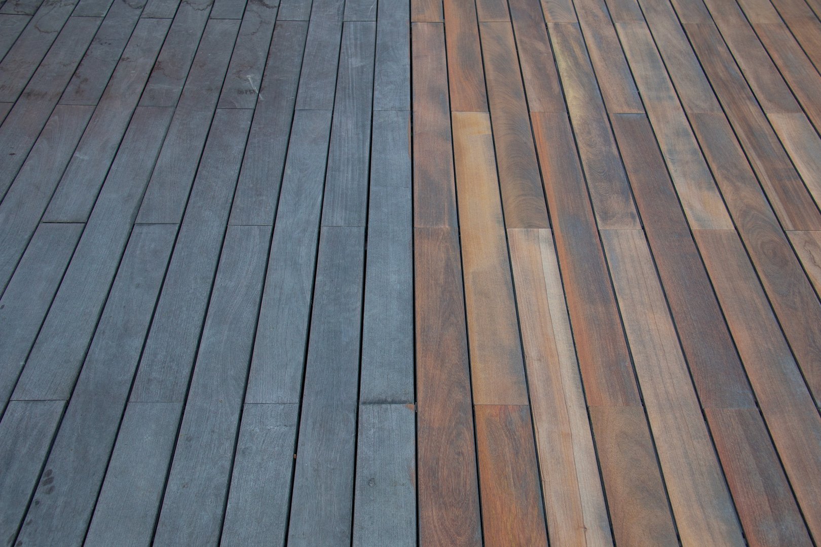 Deck before after comparison