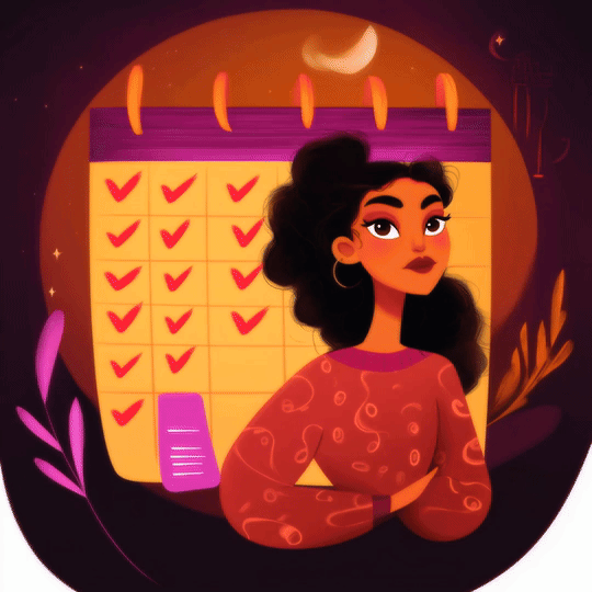 Professional small business owner woman animation