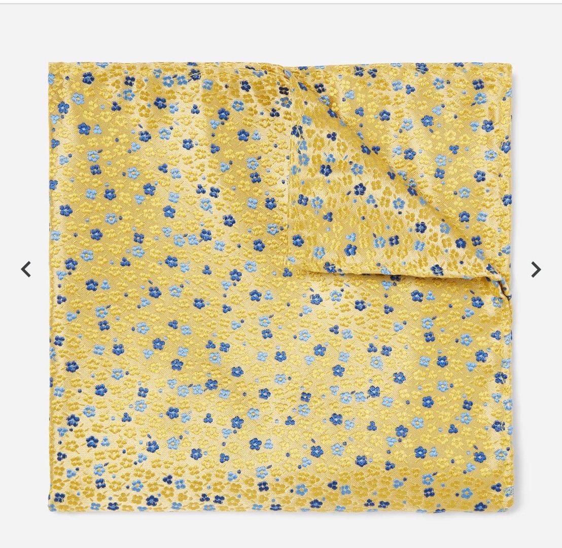 Ornate paisley pocket square