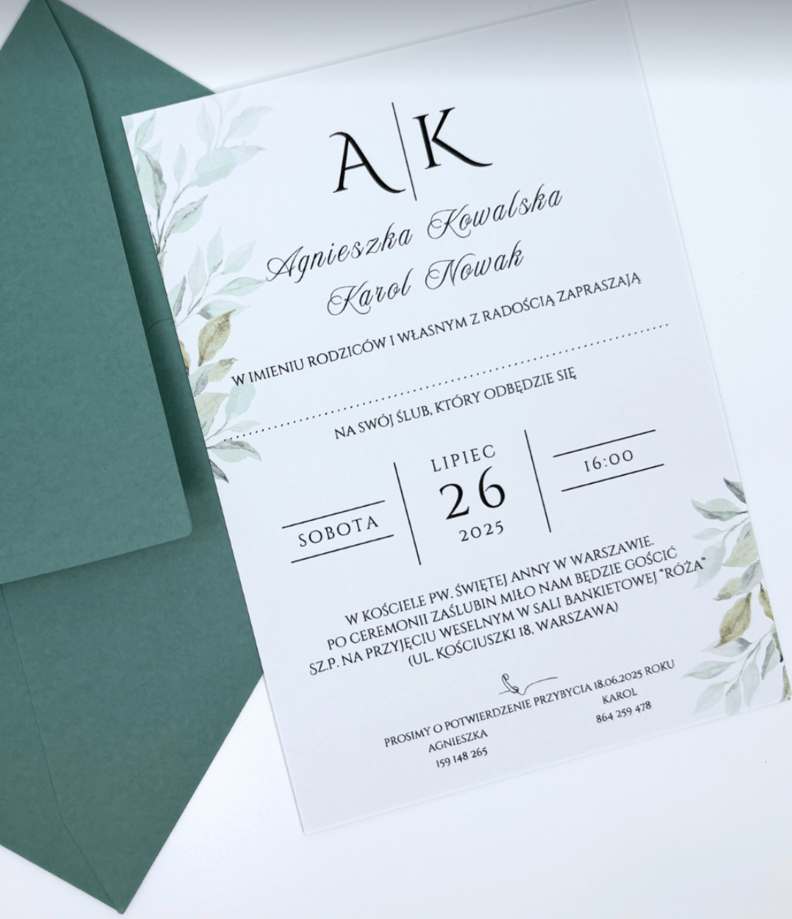 Zaproszenie kwiatowe 15