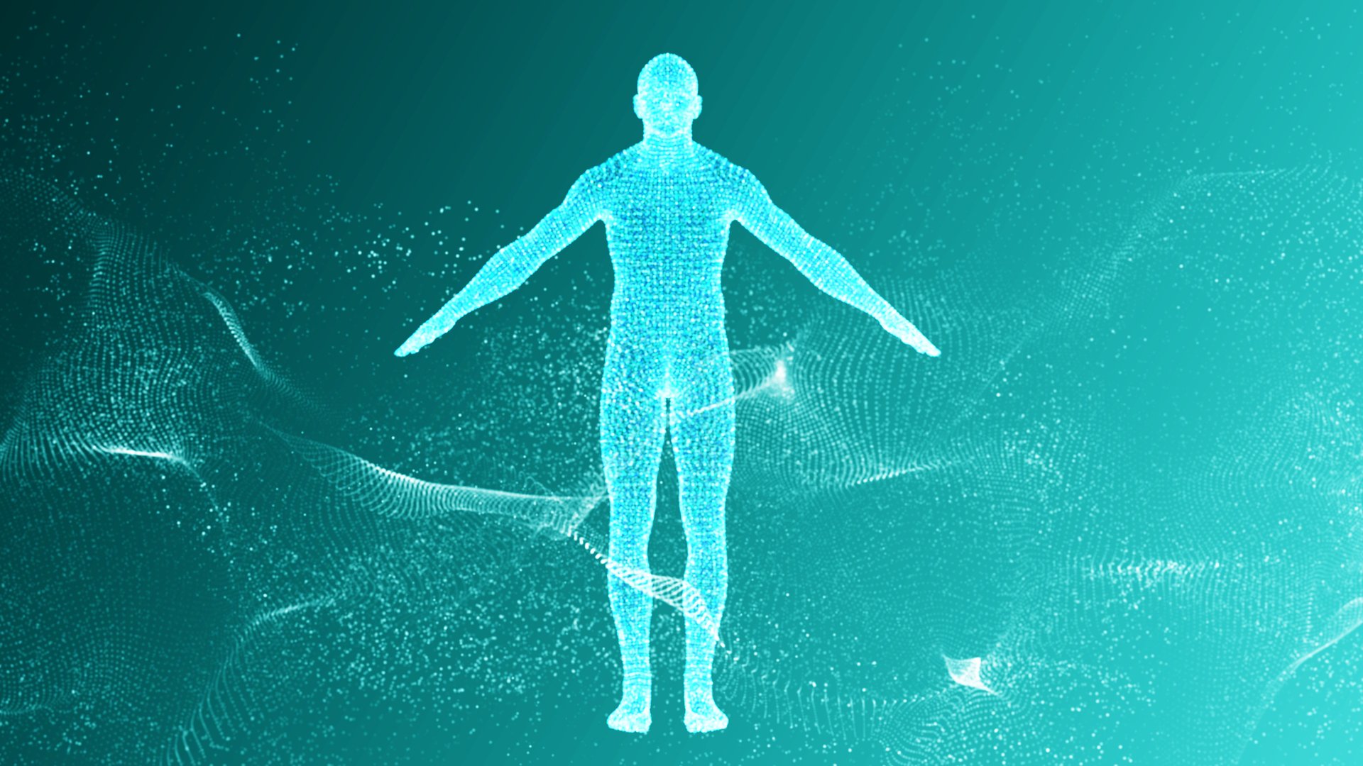 Medical technology concept.Human 3D rendering.