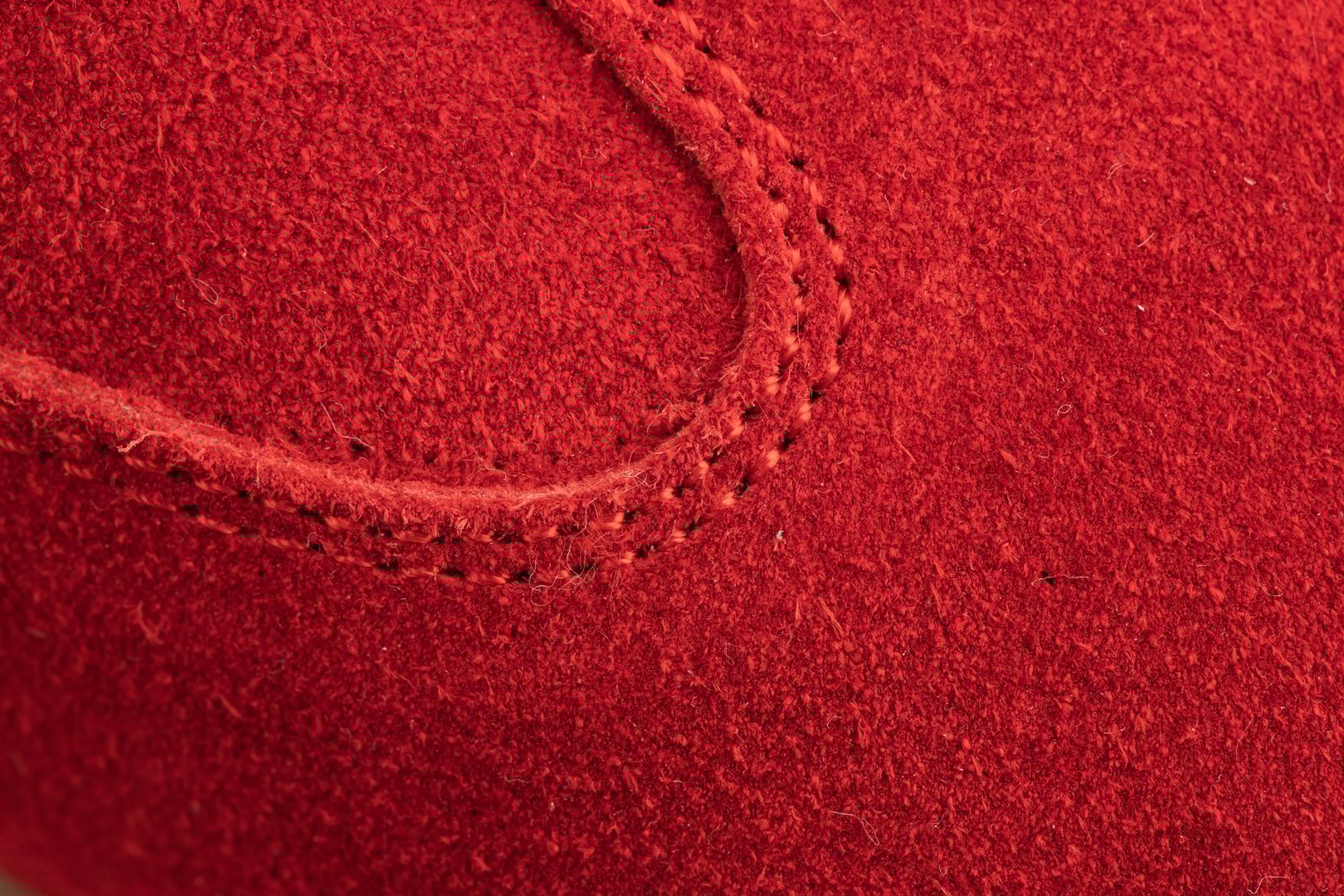 red suede winter boots , genuine leather clothing, texture