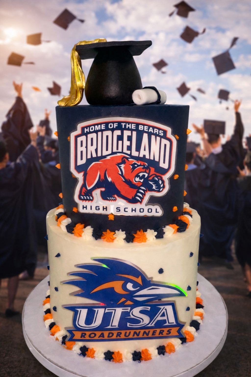 Custom cake by Temptations by Mary