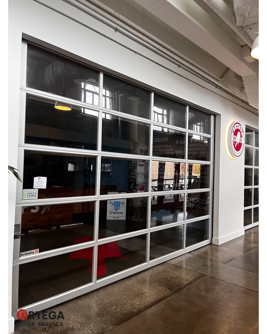Commercial door maintenance project