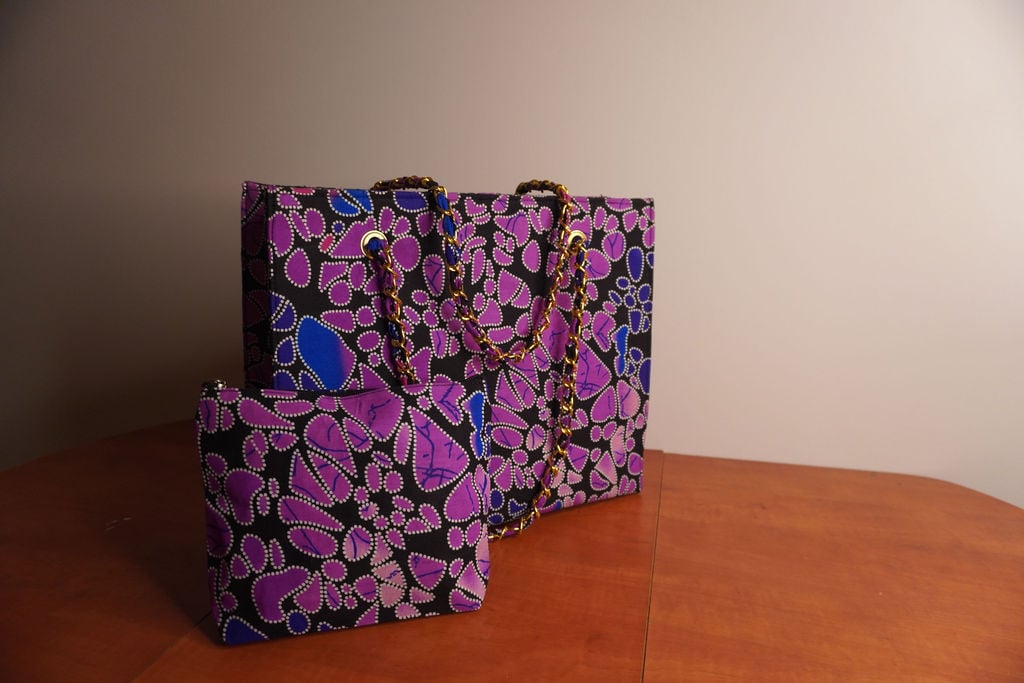 Ankara Print Tote Bag