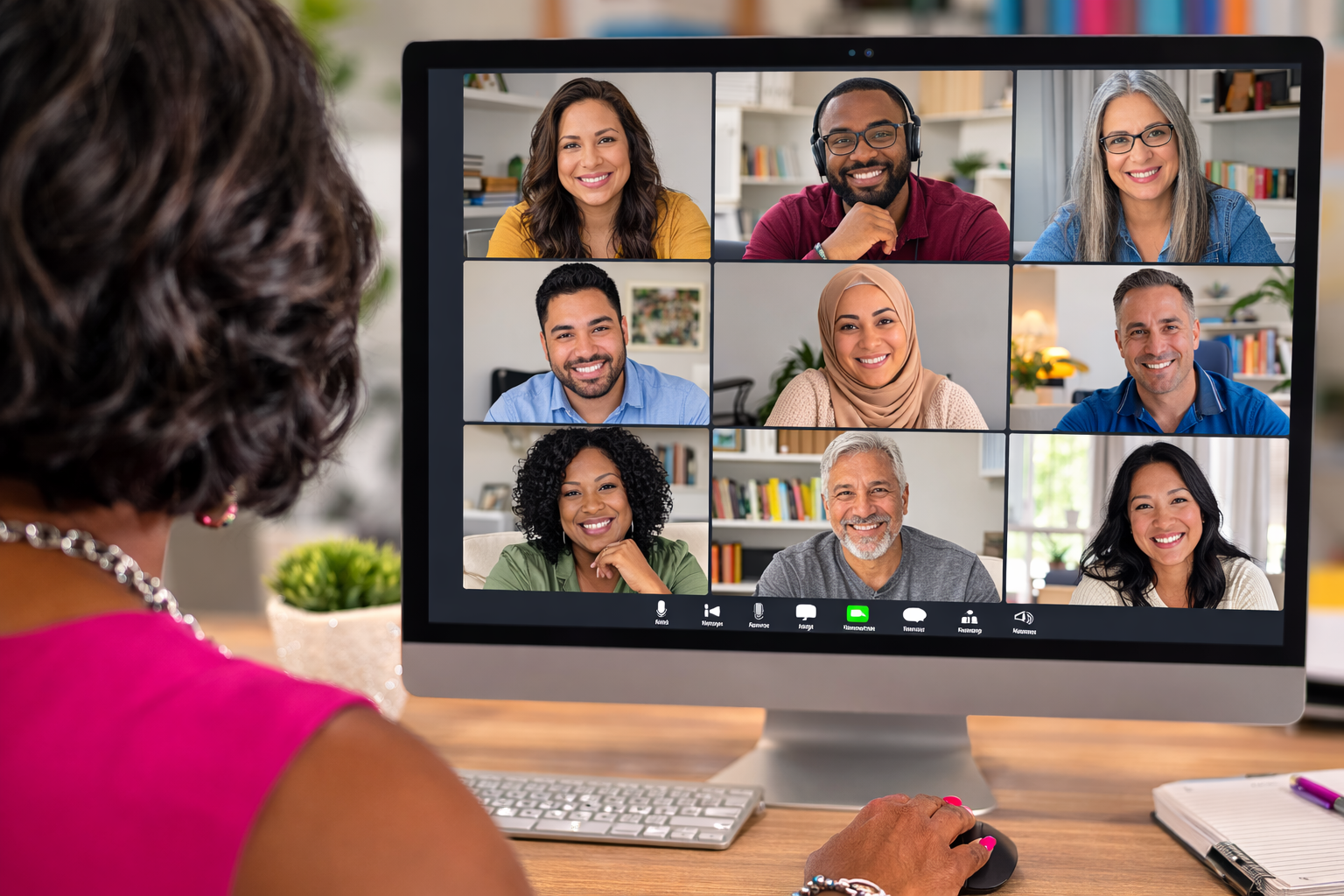 Virtual online Spanish learning from home