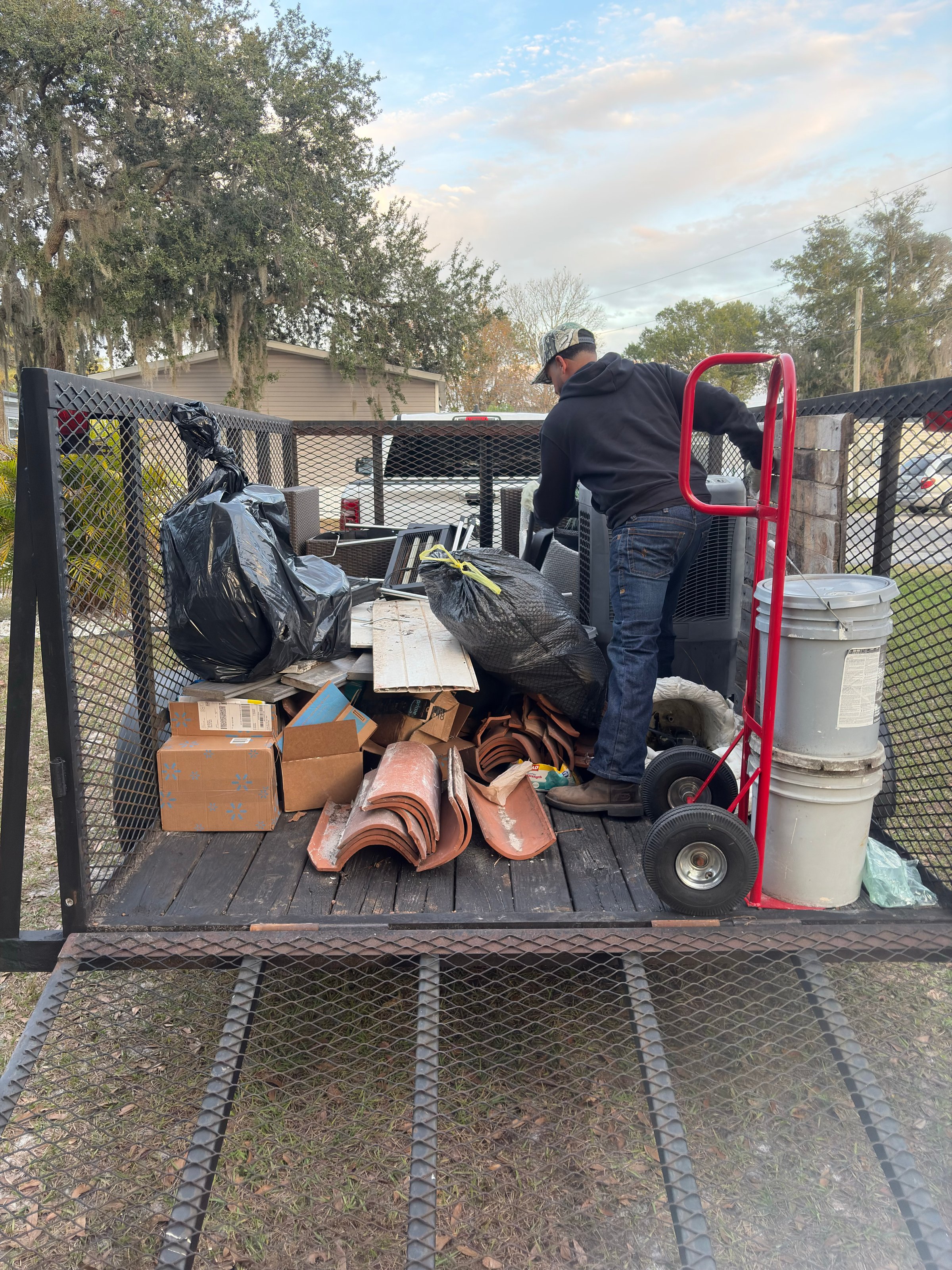 Junk removal work example