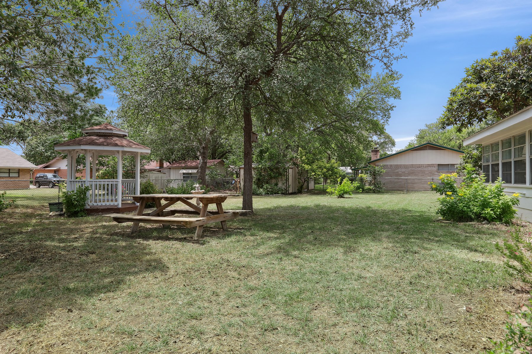 Storage shed and yard