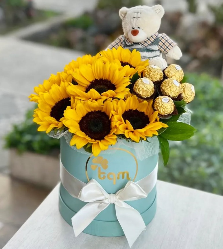 Arreglo de flores amarillas