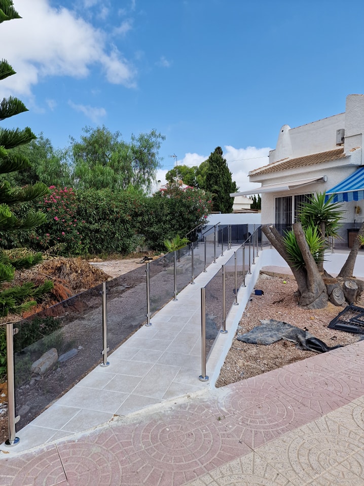 Glass panelling detail