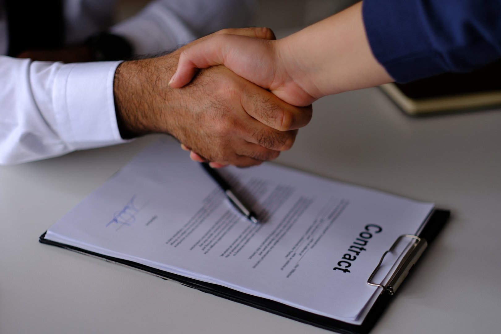 the seller and buyer sign the sales contract