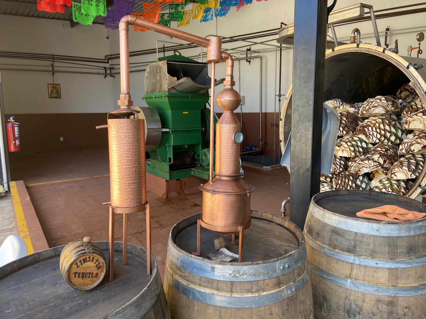 Alambiques decorativos de cobre artesanal