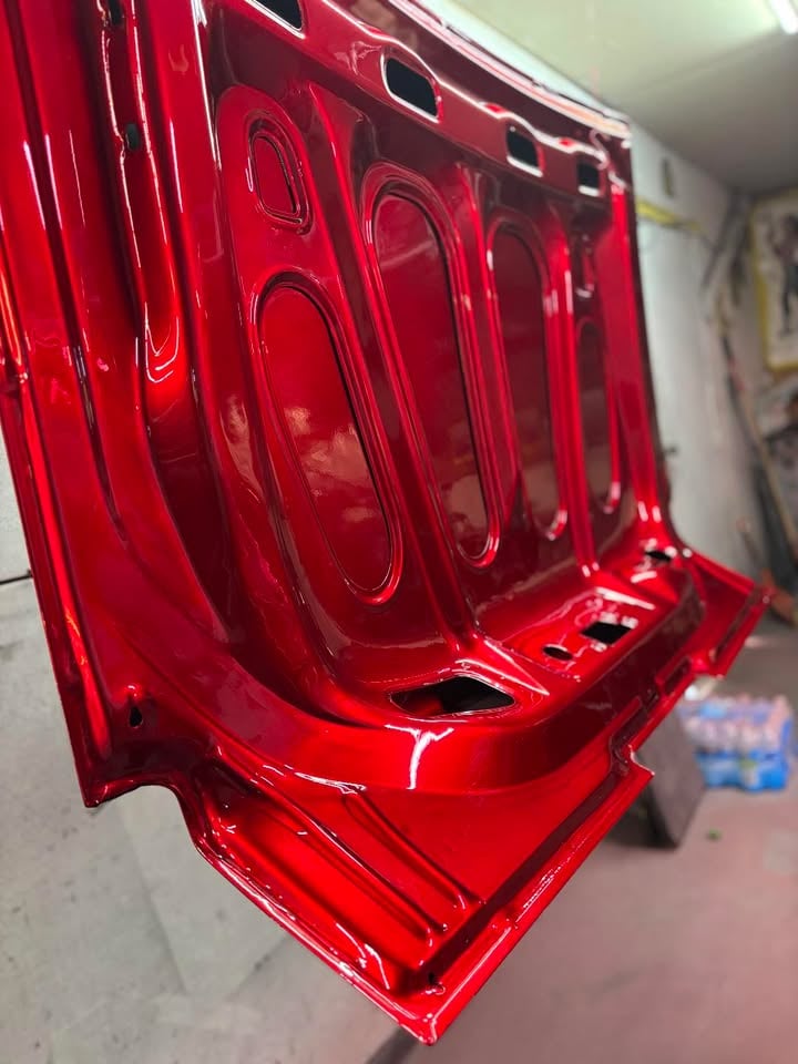 Custom car paint job