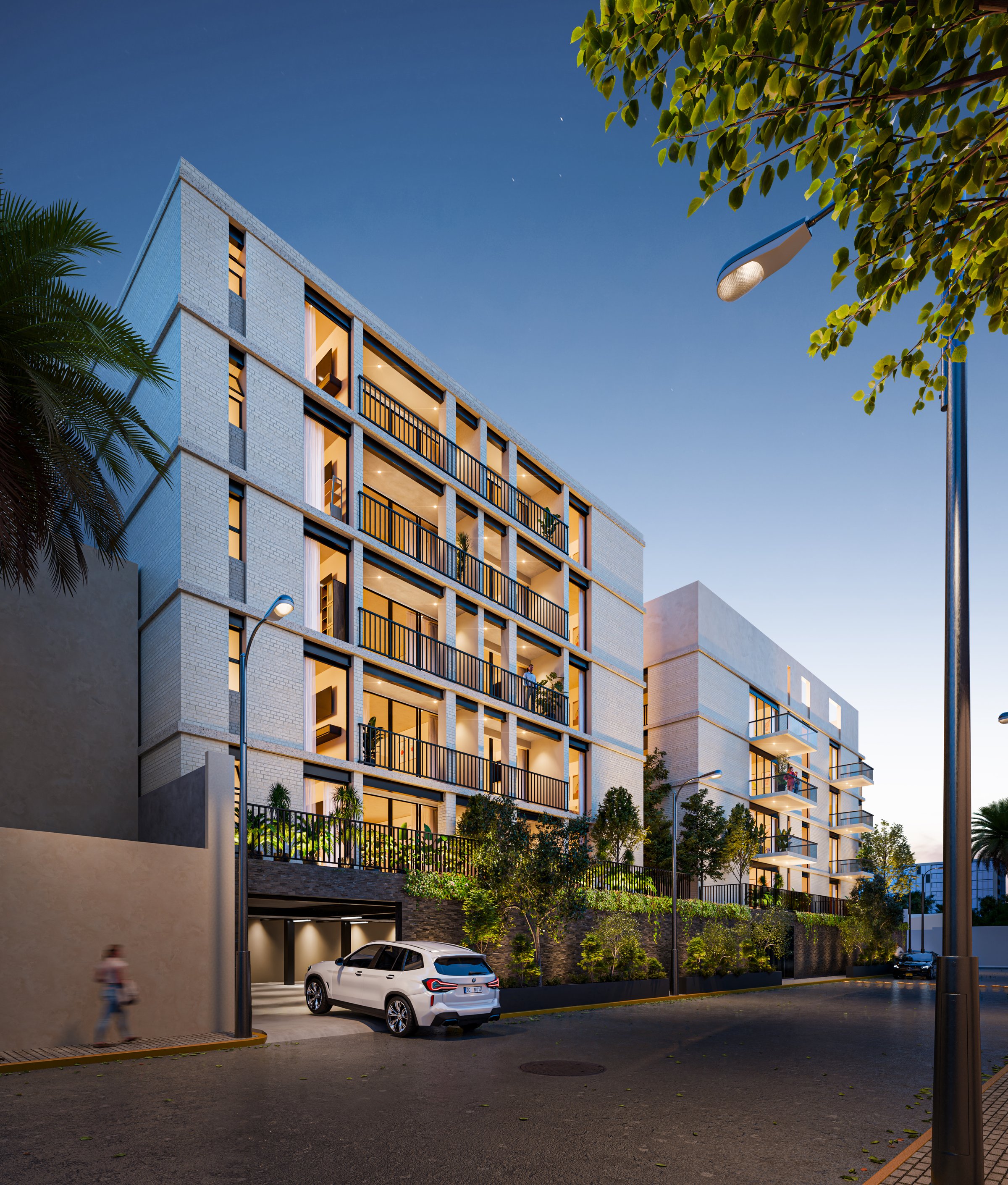 Render arquitectónico exterior