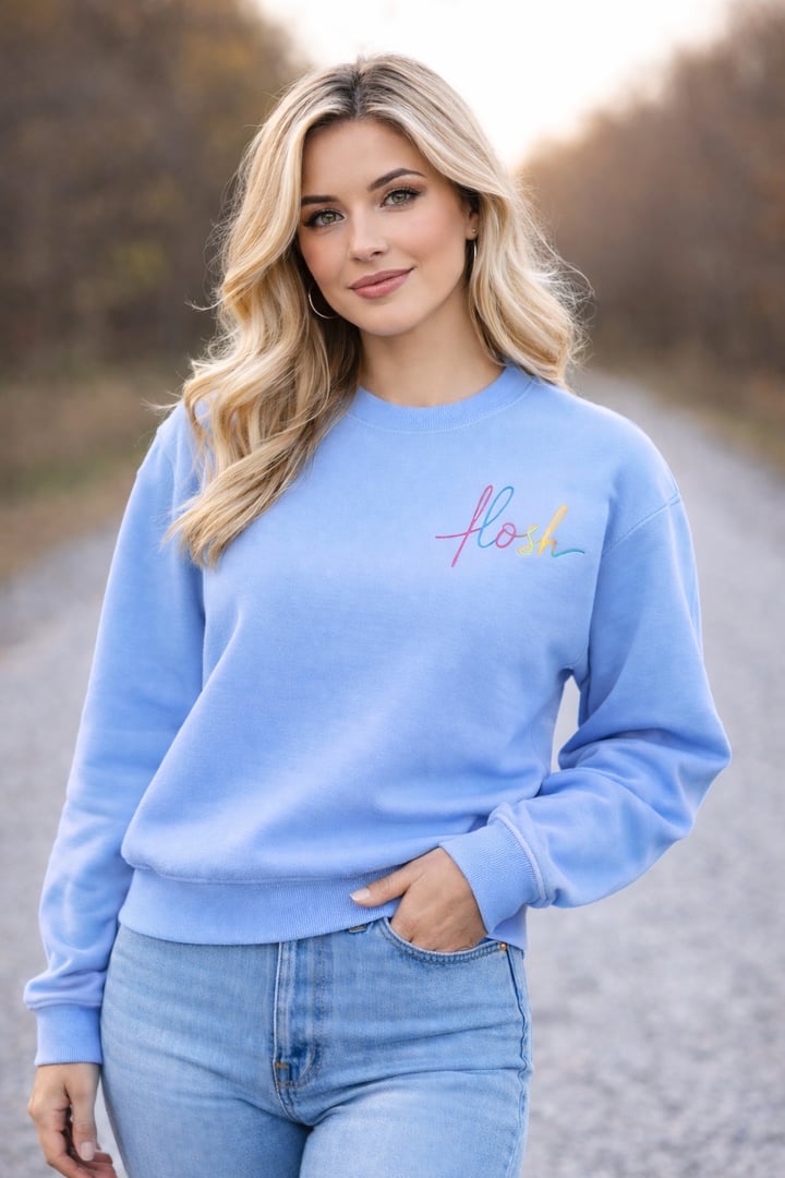 HOSH Country Comfort Sweater Sky Blue