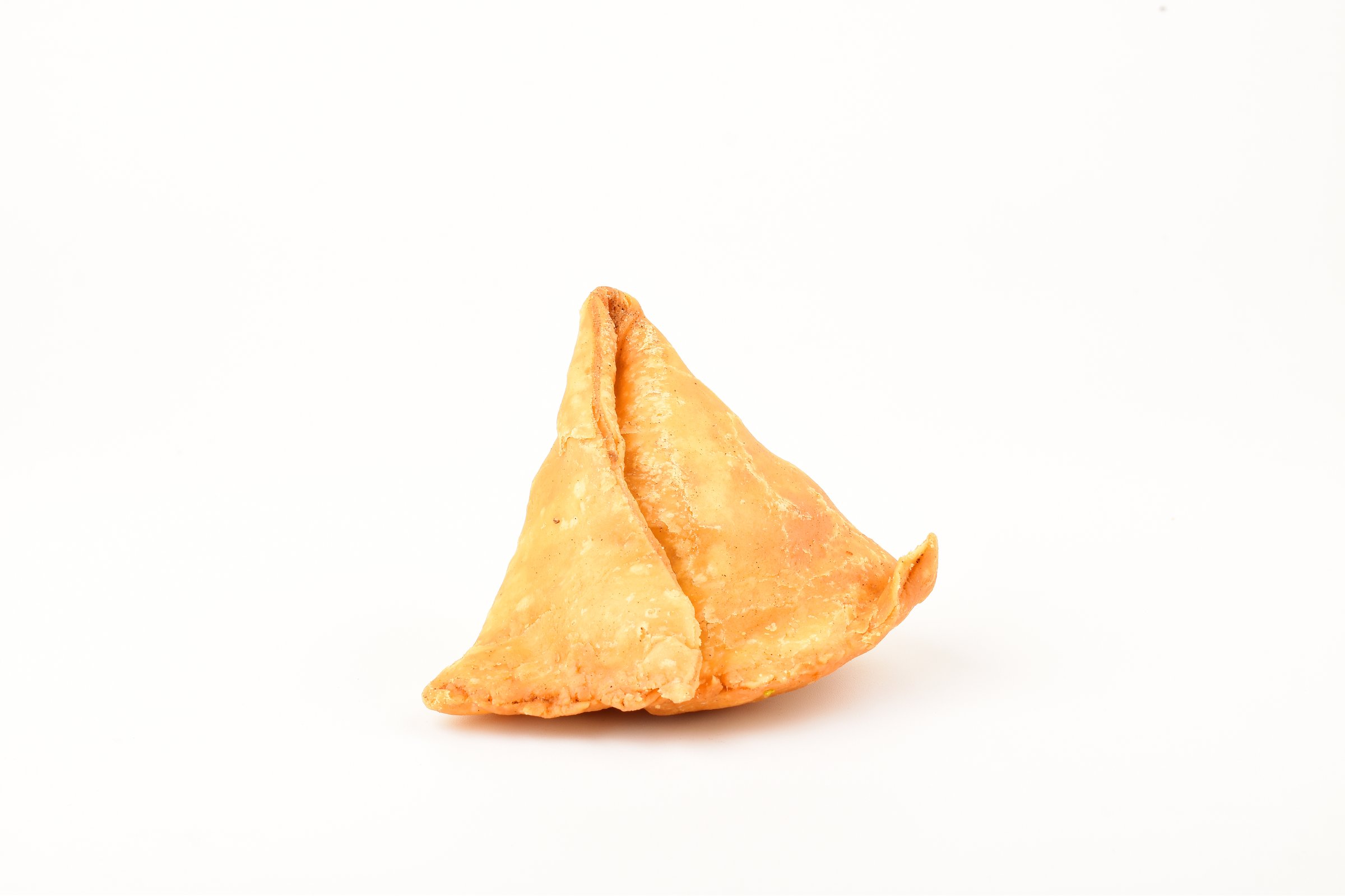 Indian Food Samosa On White Background