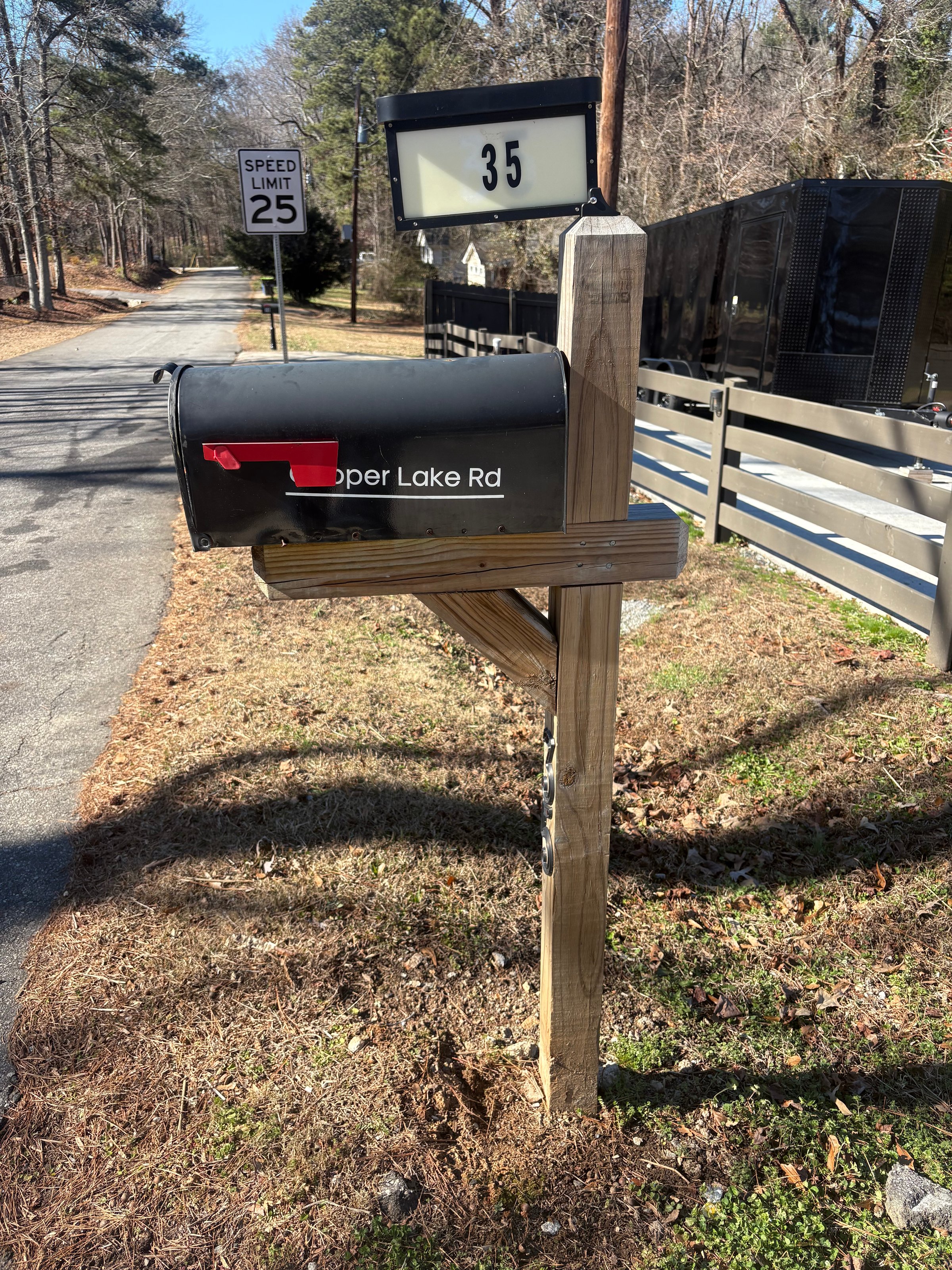 Before mailbox installation