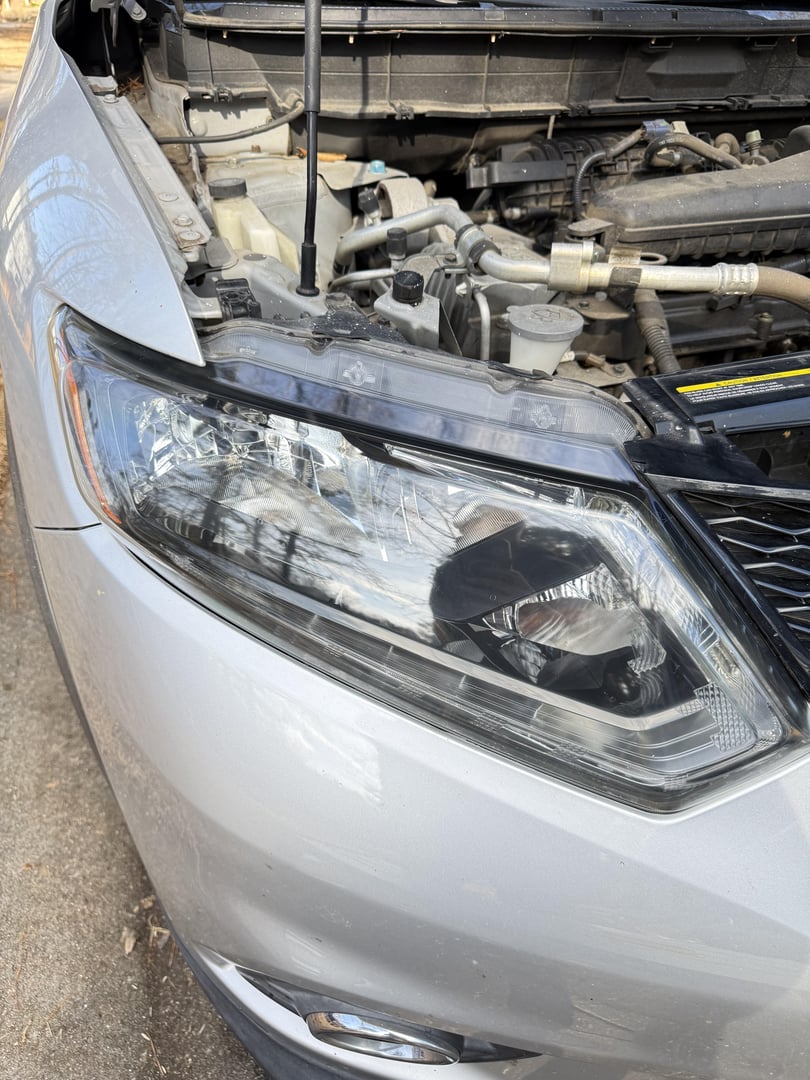 After headlight restoration - Nissan crystal clear headlights
