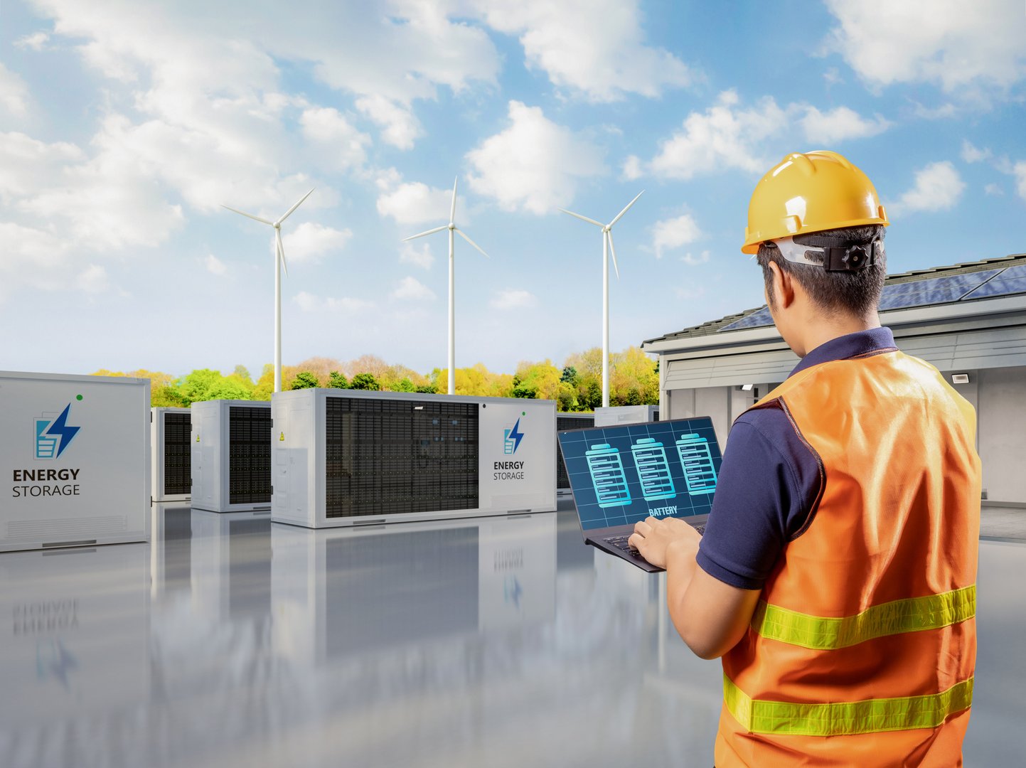 Engineer control energy storage system or battery container unit for domestic used