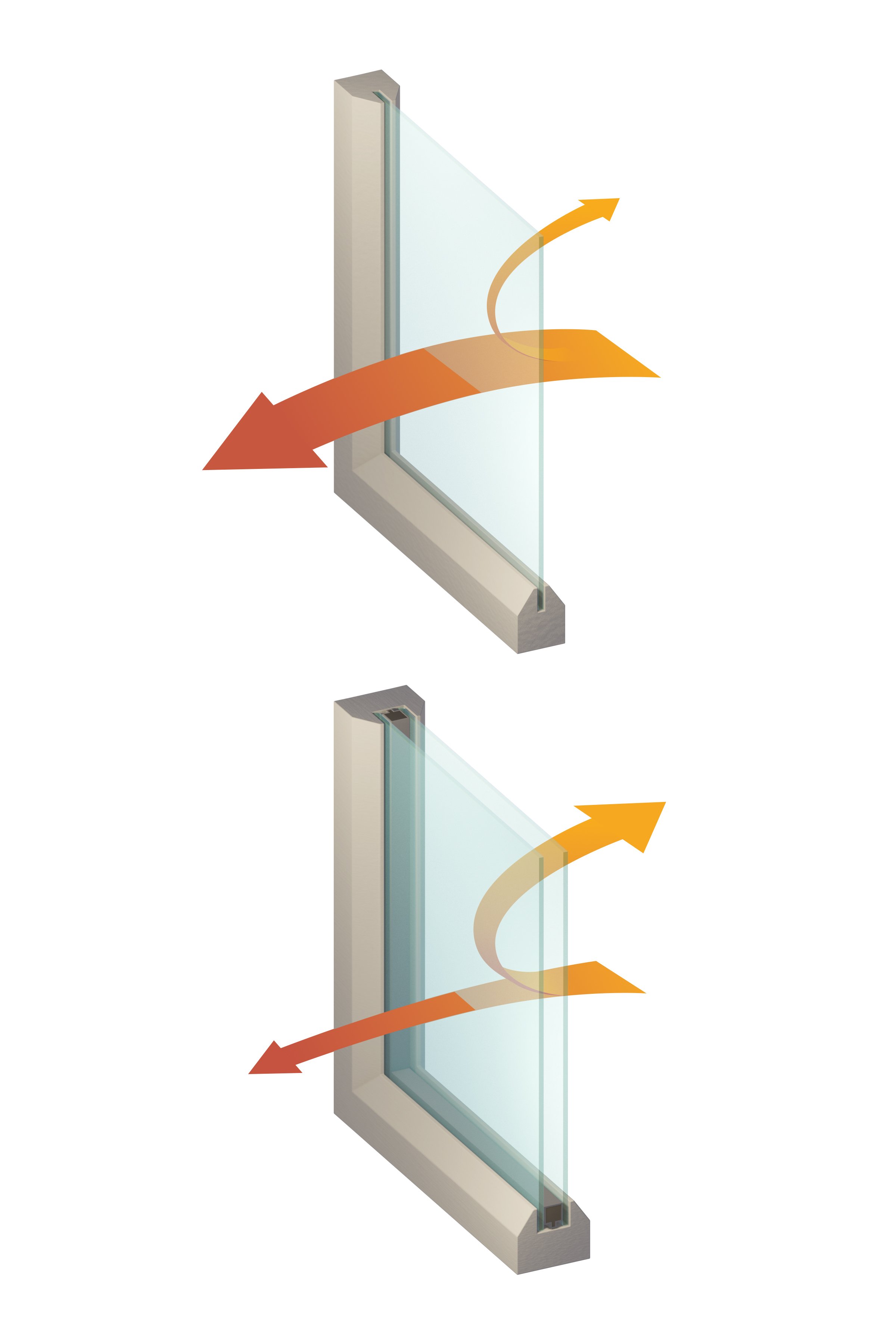 Single and double glazed windows