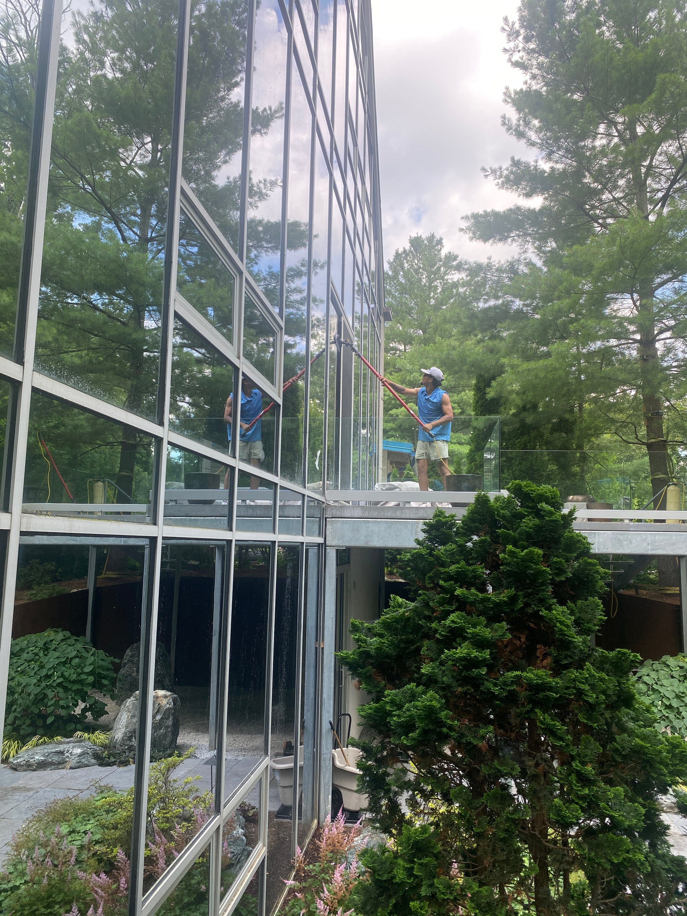 Super Shine Services window cleaning work