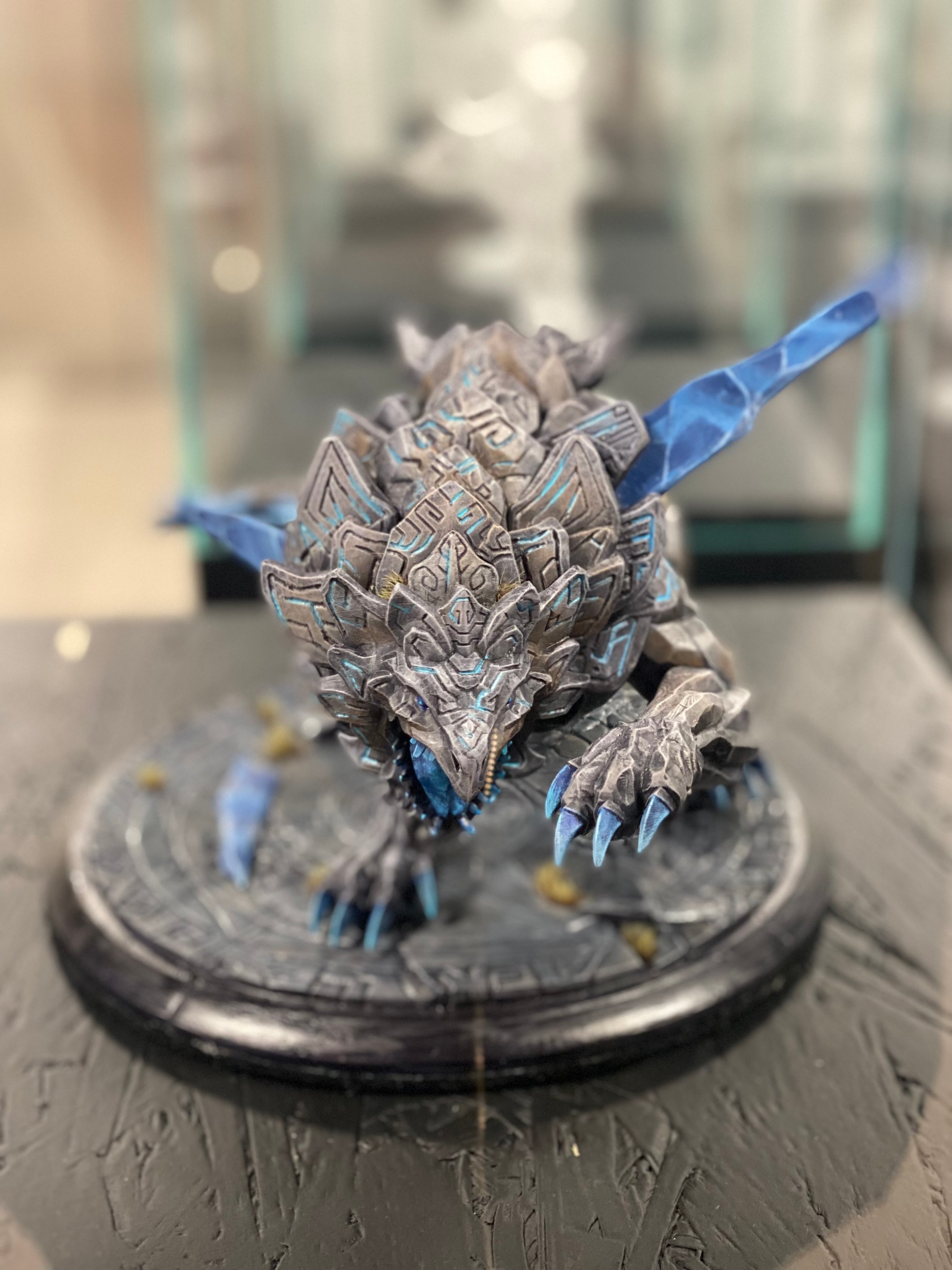 Blue dragon Made with 3D printer