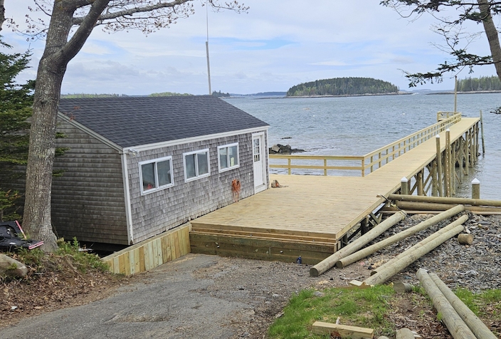 Marine construction project by Midcoast Dock LLC