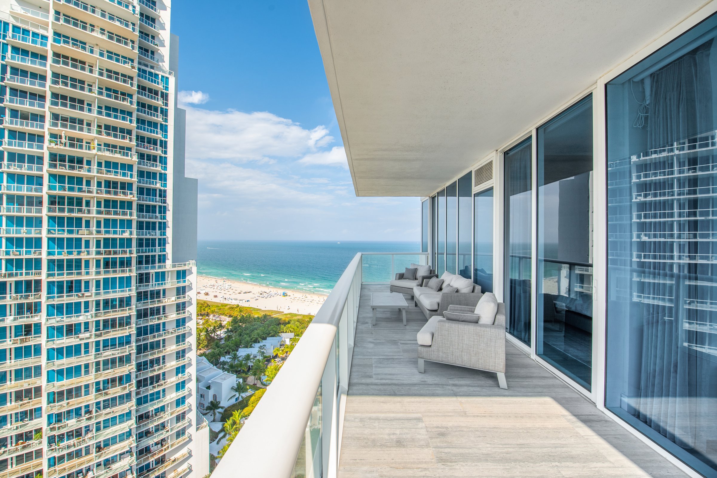 Photo of the view from a private residence in Miami Florida