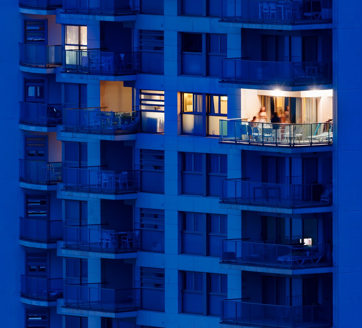 Balcony View Blue Hour