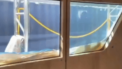 Smart glass demonstration on a luxury yacht