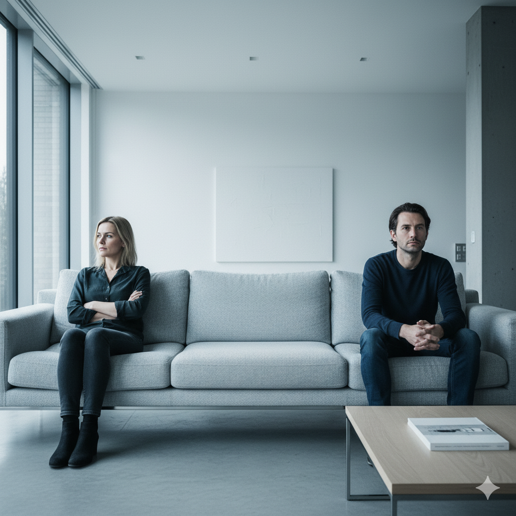 asian couple embraces happily after a productive counseling session with a therapist