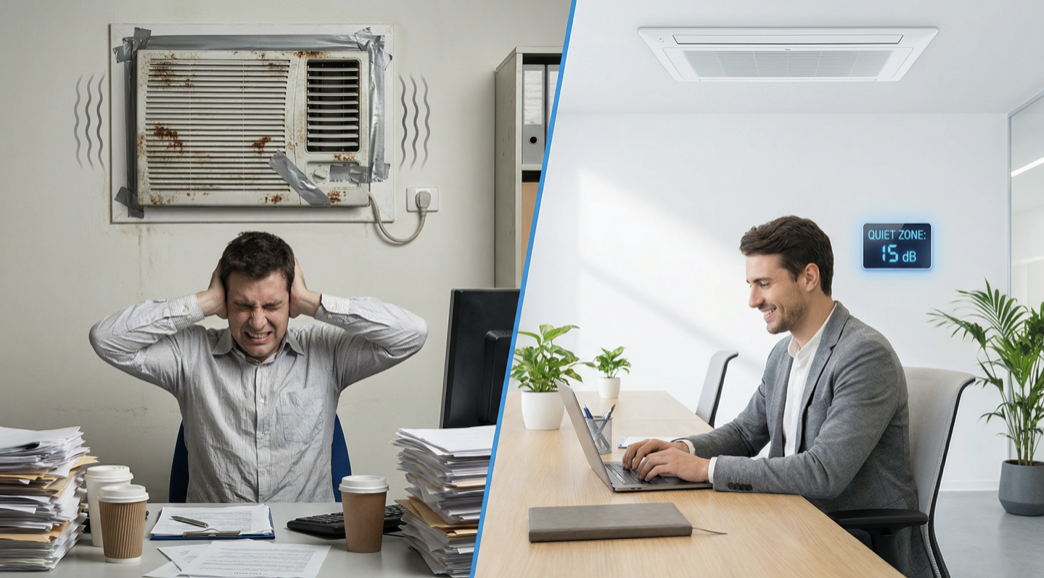 Thermoacoustic cooling system showing minimal moving parts for low maintenance