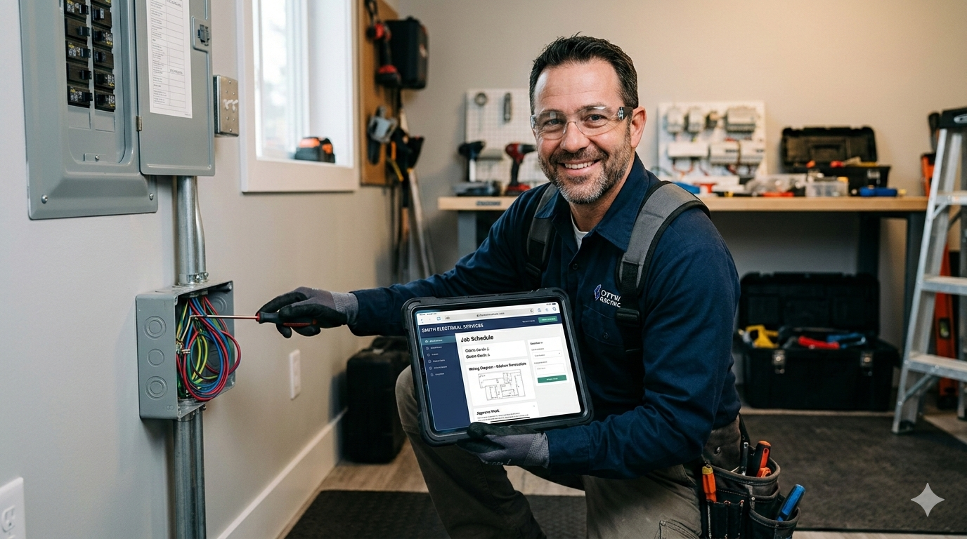 Local business owner with professional website