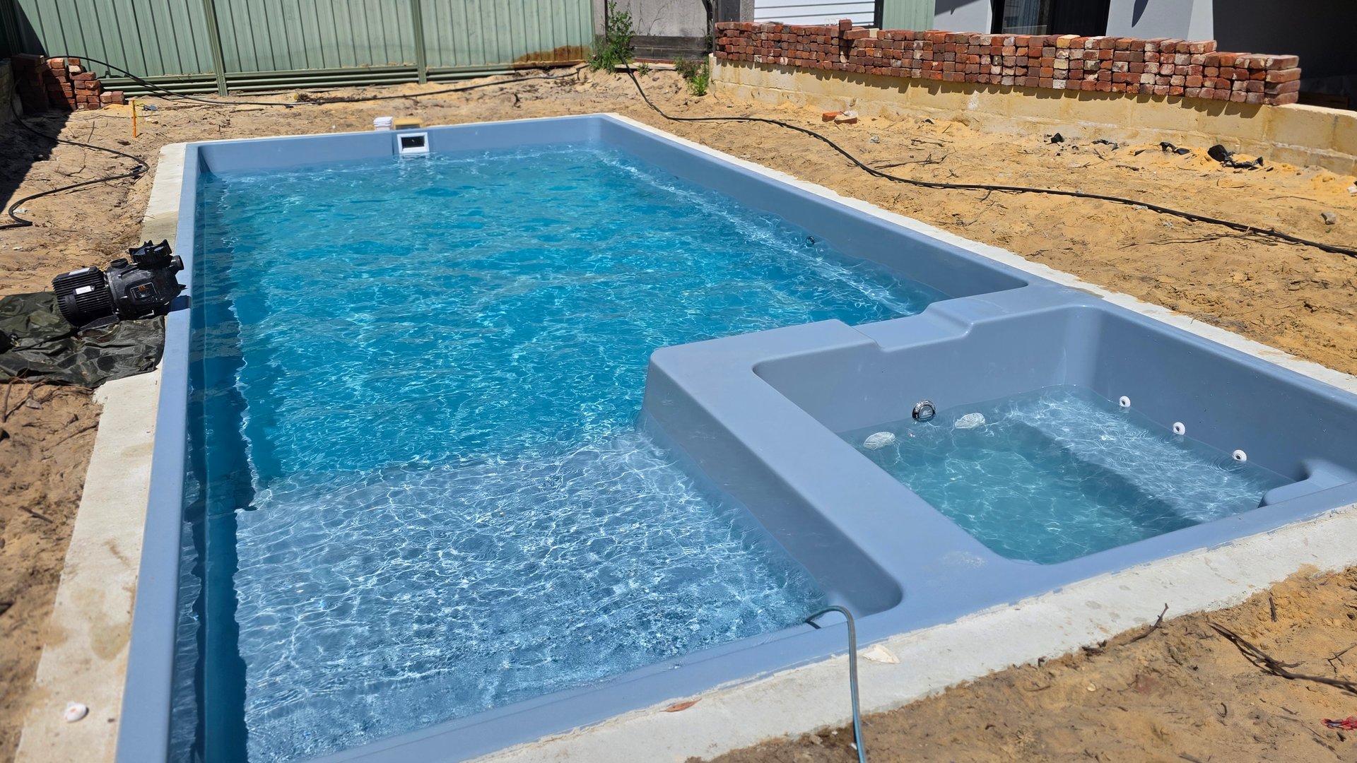 Pool equipment setup